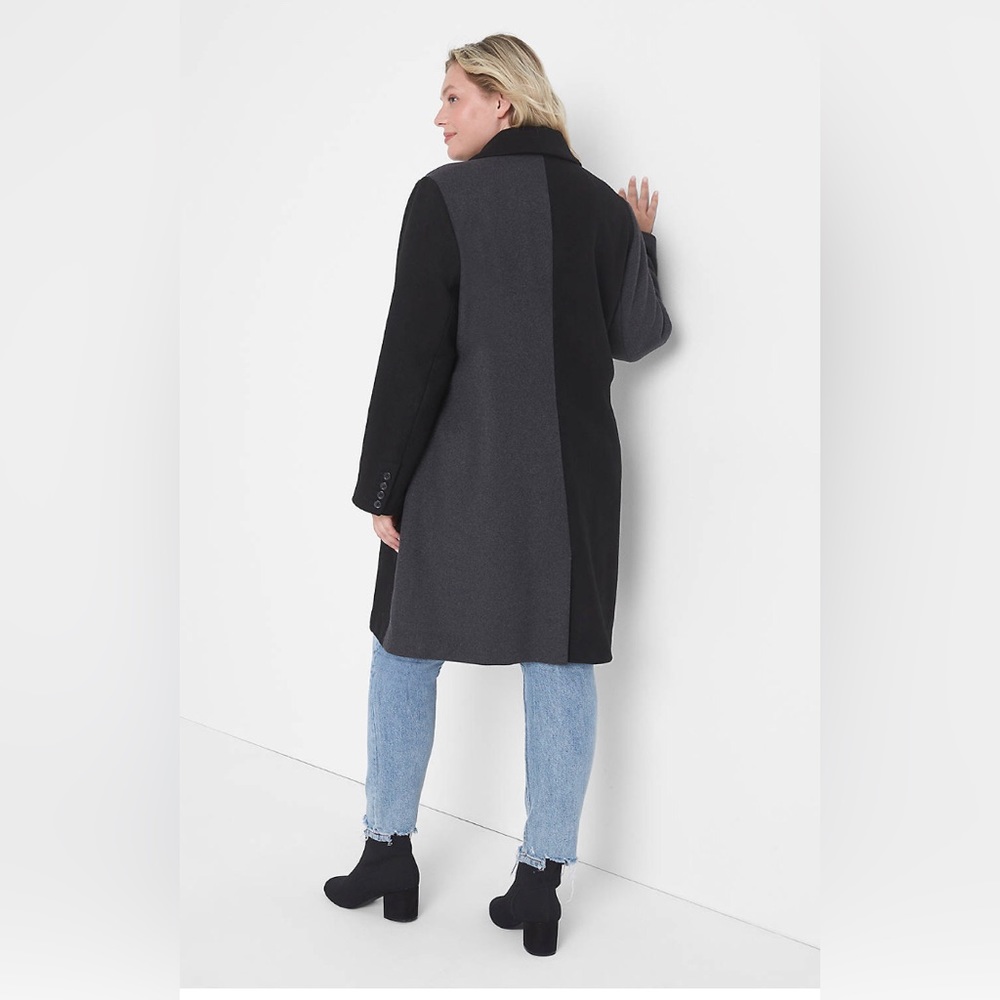 Lane Bryant Black and Gray Women's Coat